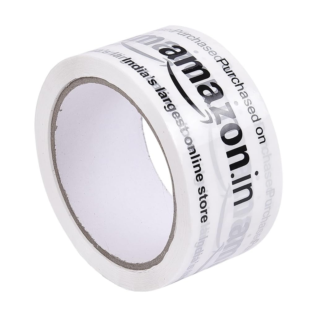 Raj Krishna Industries® Amazon Printed Packing Material White Tape| 2Inch *50 Meter |PACK OF 6 MILKY WHITE (B0D6N7577R) Amazon Price History, Amazon Price Tracker