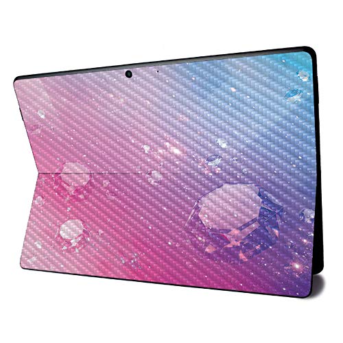 Image of MightySkins Carbon Fiber Skin for Microsoft Surface Pro X - Pink Diamond | Textured Carbon Fiber Finish | Easy to Apply, Remove, and Change Styles | Made in The USA