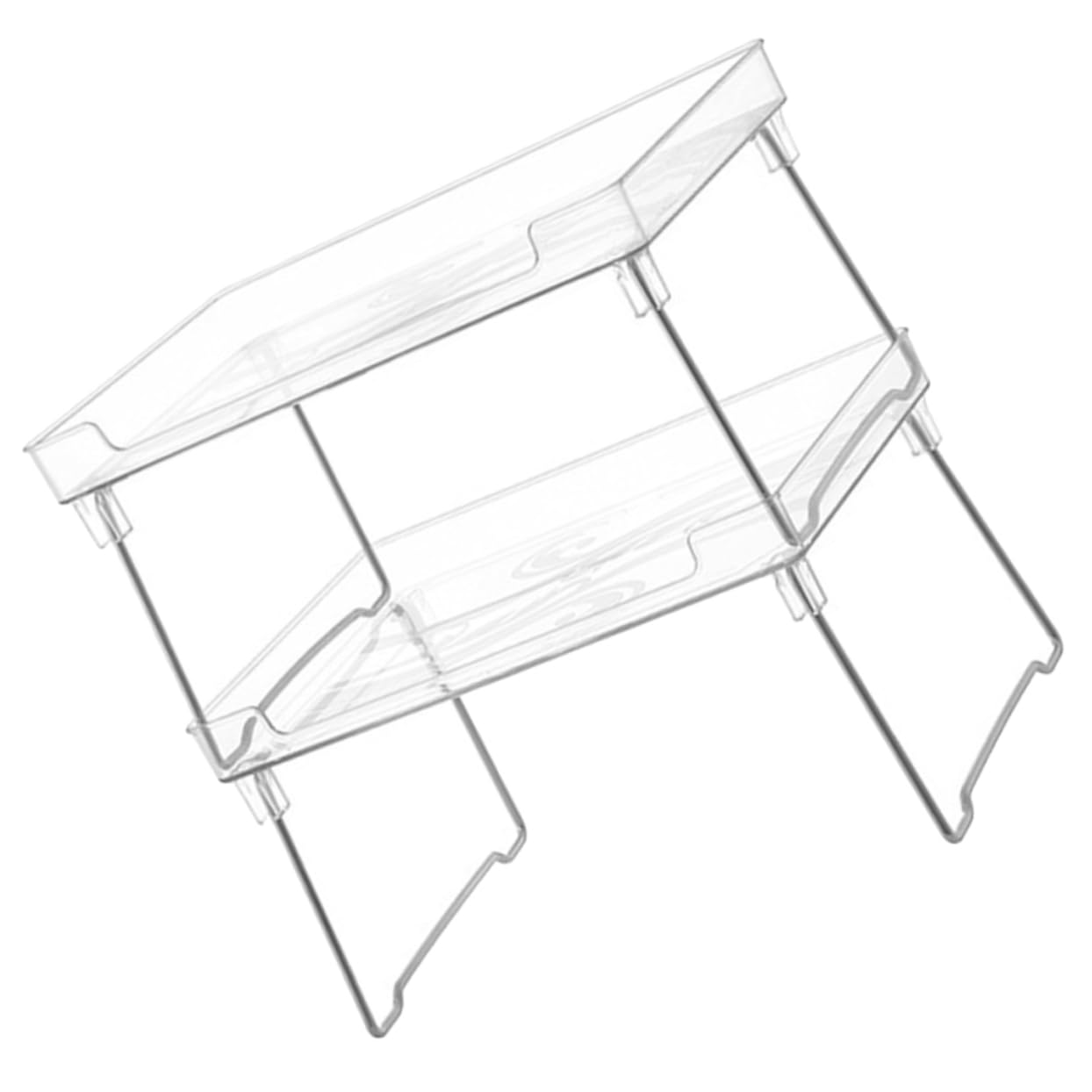 Organisateur de Porte-épices 2 Pièces en Acier Inoxydable Pliable