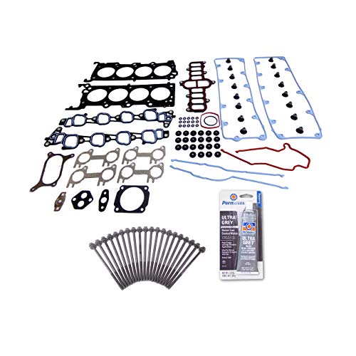 Head Gasket Set Bolt Kit Fits: 04-08 Ford E150 E250 E350 F150 4.6L V8 SOHC 16v VIN W