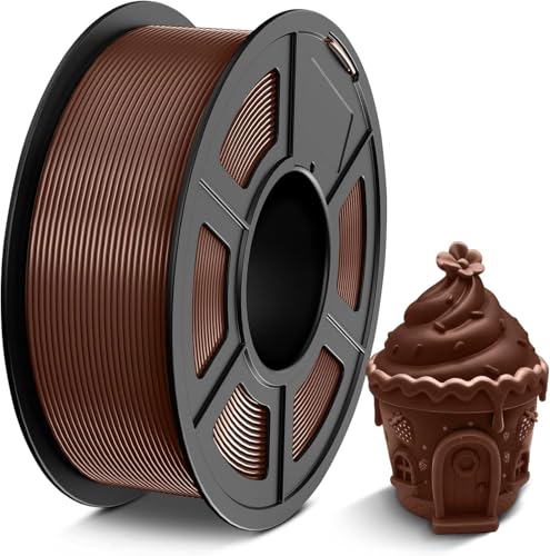 Image of PETG Filament 1.75mm 1KG, 3D Printer Filament PETG Chocolate, Strong Toughness, Dimensional Accuracy ±0.02mm, Chocolate