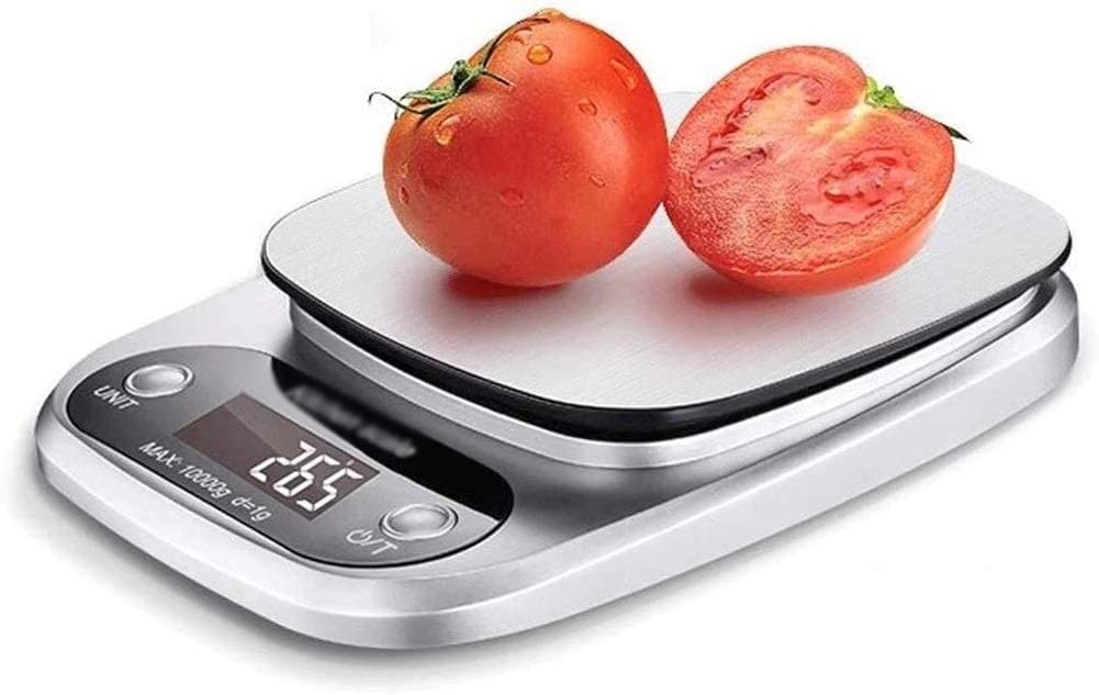 Wlectronic Küchenwaage, digitale elektronische Waage, Edelstahl, Wiegen, Küche, praktisch, hochpräzise, 0,1 g, multifunktional, zum Backen, Mini-Lebensmittelwaage