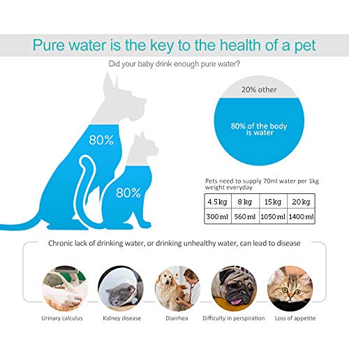Pureup 12 Pack Replacement Water Filter Compatible With Cat Dog Mate Fountains Filter Cartridges #TOP2