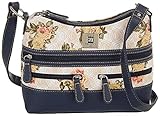 Stone Mountain Printed Hearts Hobo Handbag One Size Multi