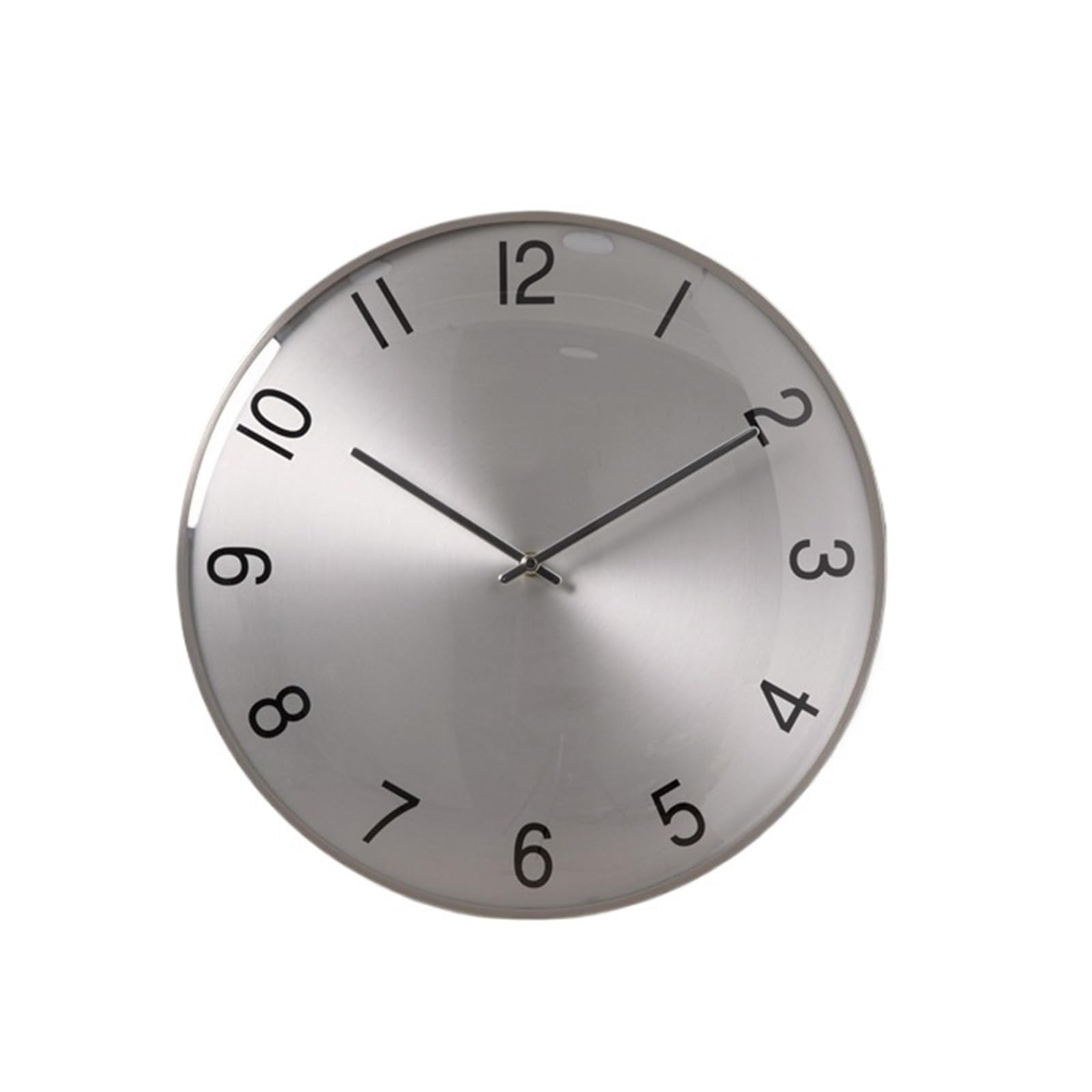 S5b8W3g7 Modern Quartz Modern Luxury Space Silver Wall Clock Silent Operation Battery Powered Wall Clock(14 inches)