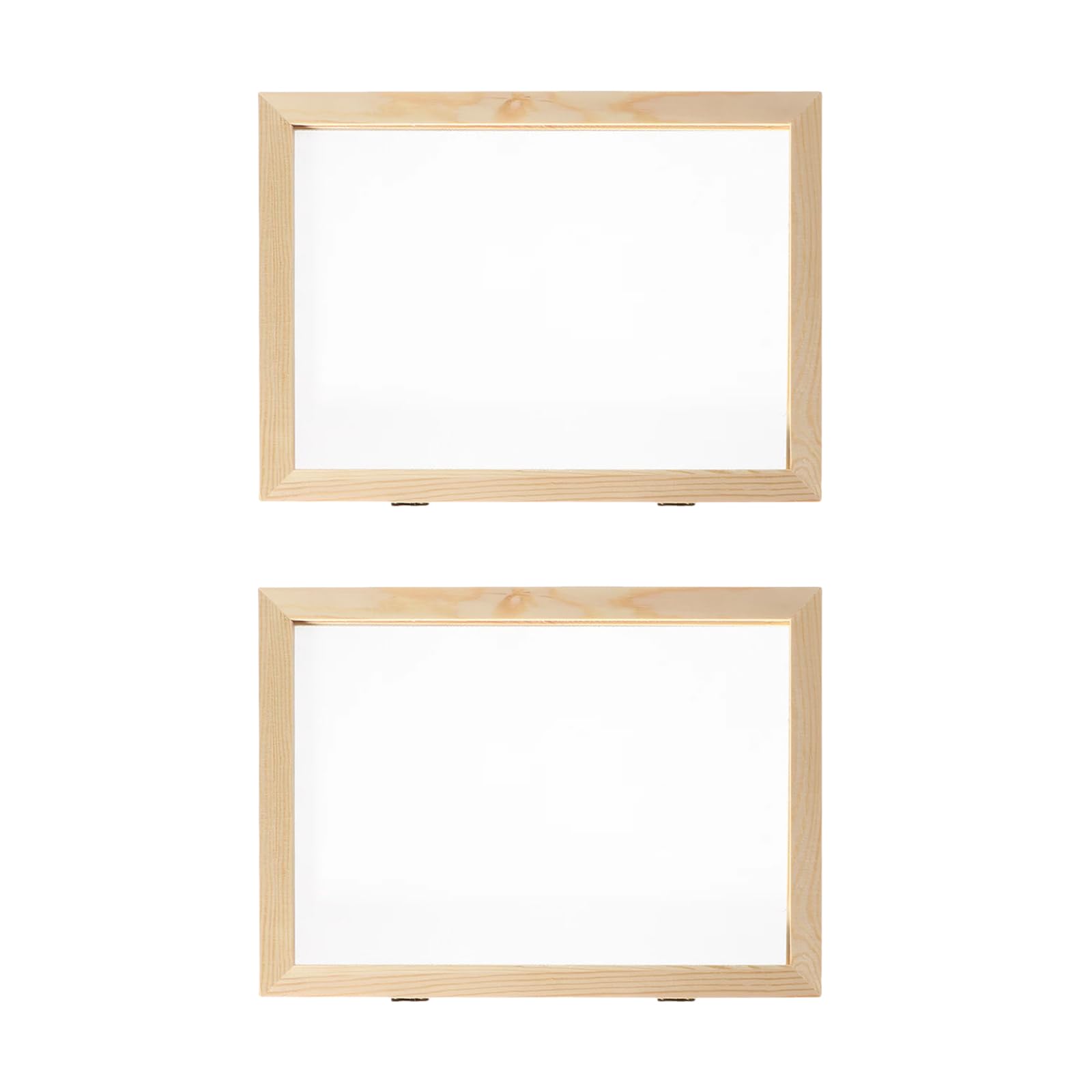 Snorvixre 2Pcs Wooden Paper Making Molds Screen Crafting Frame for Recycled Art Projects and Creative Gift Giving Craft Tool for Recycled Projects