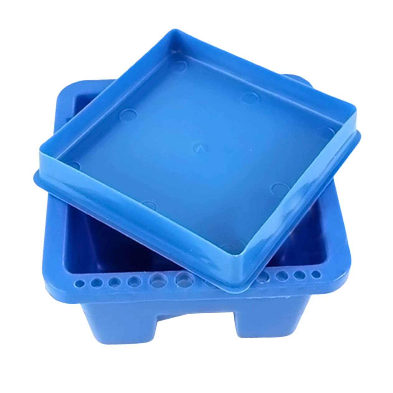 HOODANCOS Art Brush Washer Watercolor Brush Stand Holder Paintbrush Washing Bucket Plastic Painting Supplies Multi-Functional Square Cleaning Tubs