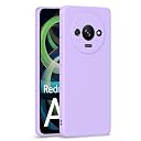 Pikkme Back Cover Camera Protection Shockproof Soft Matte Silicone Back Case for Redmi A3 (2024) / Redmi A3x / Poco C61 (Purple) gallery image