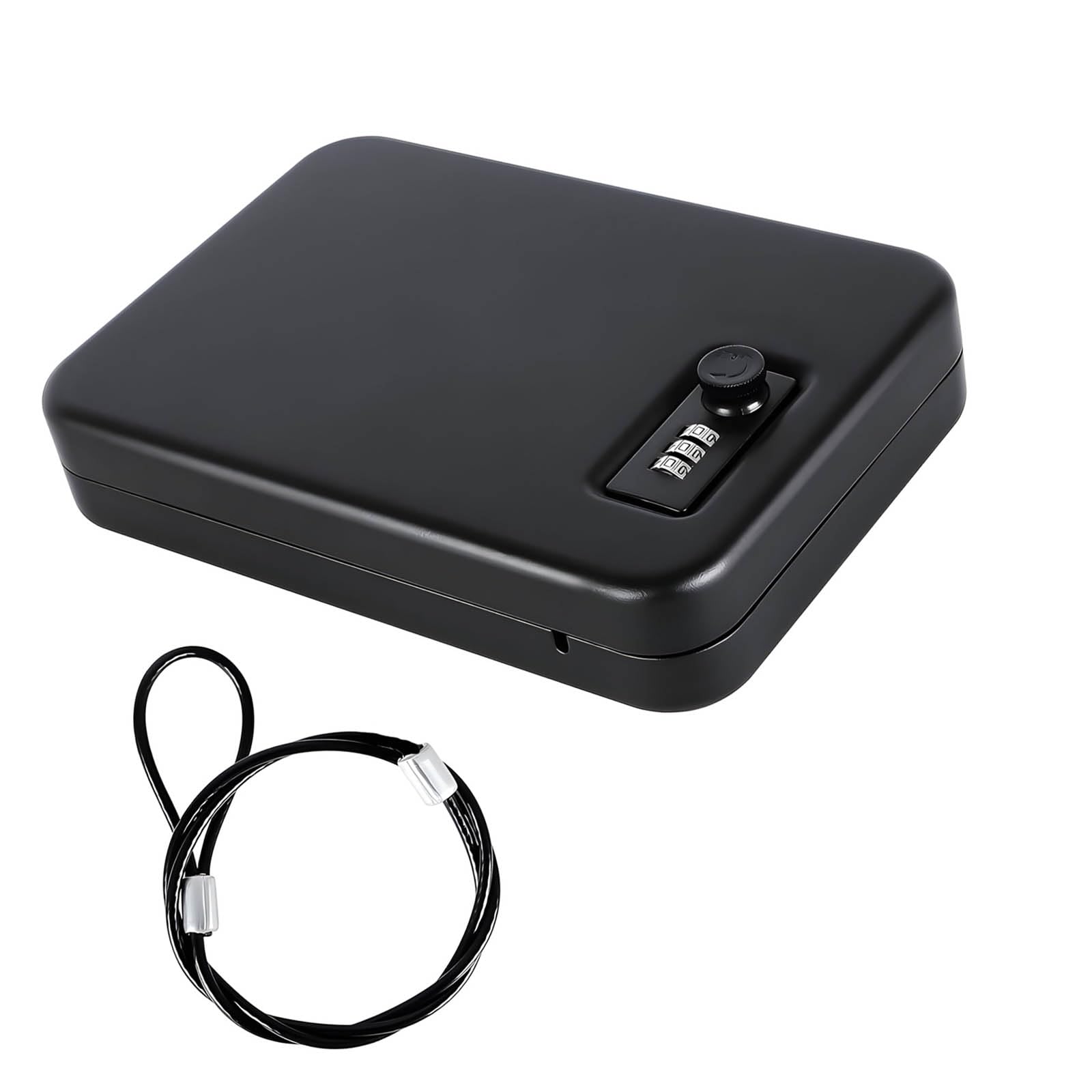 Caja de seguridad compacta de hierro para joyería con contraseña para collares, anillos, pendientes, caja de almacenamiento segura para joyería