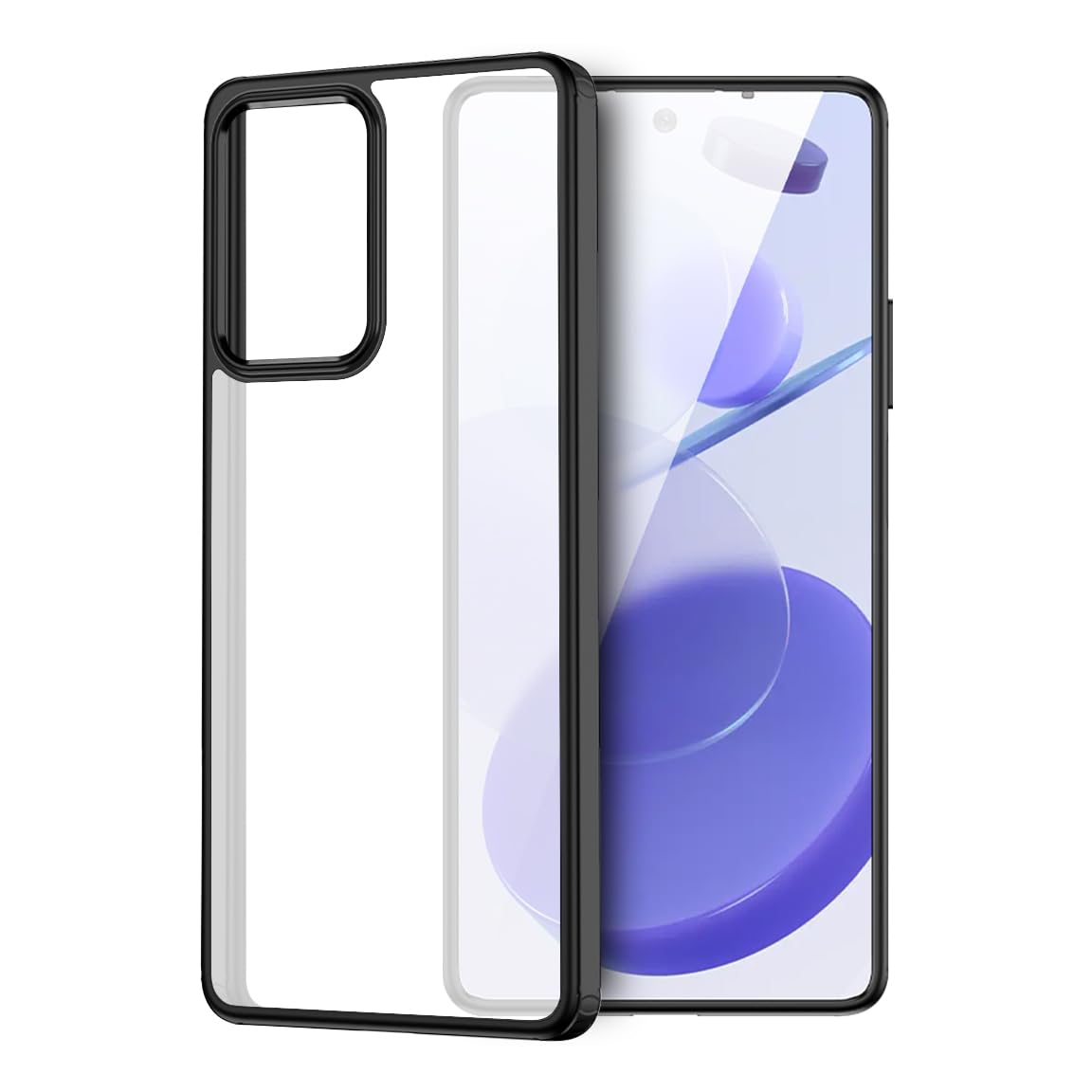 KAPAVERFor Xiaomi Poco F5 5G Back Case[Anti-Fingerprints ][Anti-Scratch] Frosted Translucent Shockproof Slim Cover Hazy Black