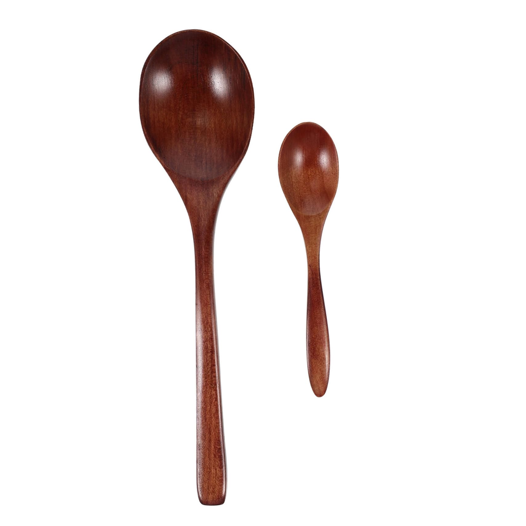 Cabilock Craftsmanship 2pcs Wooden Spoons Rice Scoops Salad Spoons for Home