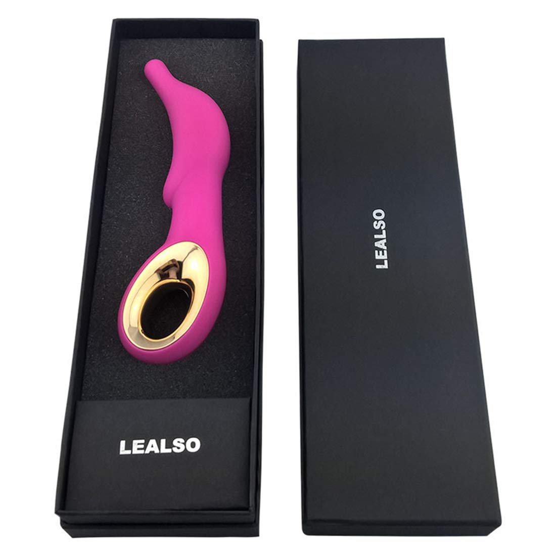 Vibratore in silicone 8 modalità di vibrazione Stimolatore dell'orgasmo clitorideo G-spot Donne e coppie giocattoli del sesso,Rose red
