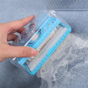 Multifunctional Soap Dish Laundry Rolling Soap Box Portable Soap Bar Box Dispenser With Plastic Roller Foaming With Drain Holes & Spring Travel Soap Holder (Soap Dispenser)
