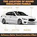 ZARBRE 80 mil (2mm) 16 sqft Sound Deading Material for Cars , 15 pcs Butyl Automotive Sound Deadener, Car Sound Deadening Mat for Noise Insulation and Vibration Dampening