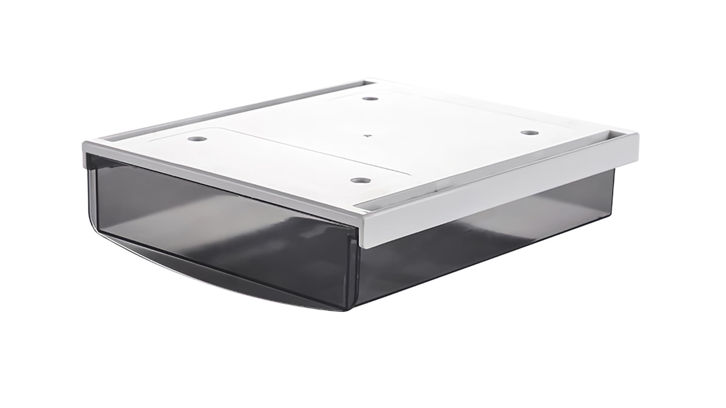 TUKA-i-AKUT 4X 3,5L Cassetti Sotto Scrivania, 24x21x8cm Autoadesivo Nascosta Cassetto Sottostruttura, Scatola di Portaoggetti per Scrivania/Mobile/Libreria/Mobile da Cucina ecc. 4 Unità Nero TKD8605