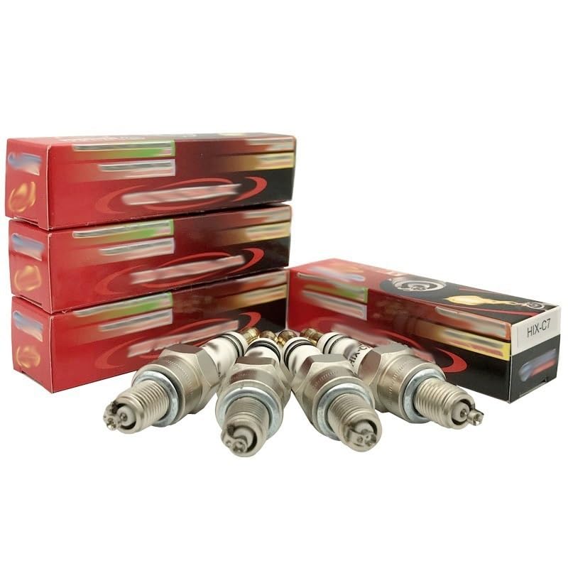 4 unids vórtice iridium bujía hix-c7 / ajuste para U22FSZU Z7G CR7HIX CR7HSA C7HSA CR7HGP IUF20 J4520 IUF22 Bujia CR6HIX CR6HSA IUF20 Bujía de motor