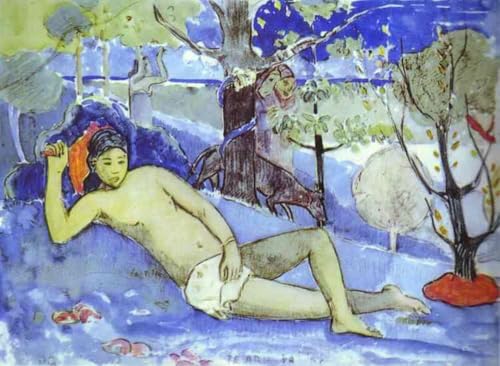Peintures Te Arii Vahine Paul Gauguin huile sur toile post-impressionnisme œuvre d'art célèbre