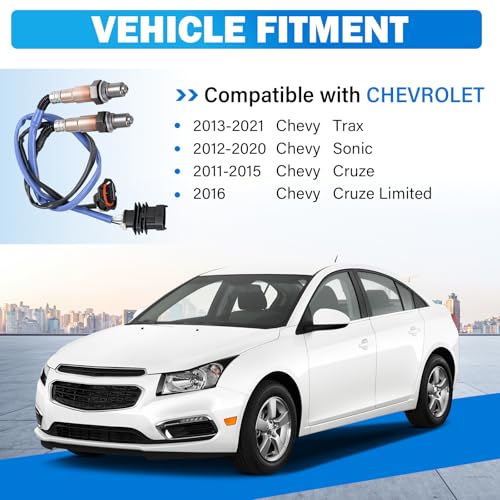 Sensor de Oxígeno 2PCS Compatible Chevy Cruze Sonic Trax 1.4L miniatura 2
