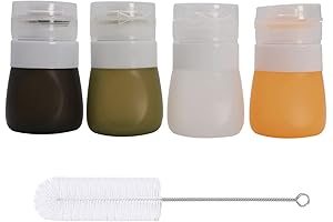 4-Pack 1.3Oz. Squeeze Syrup Container for Your Lunchbox