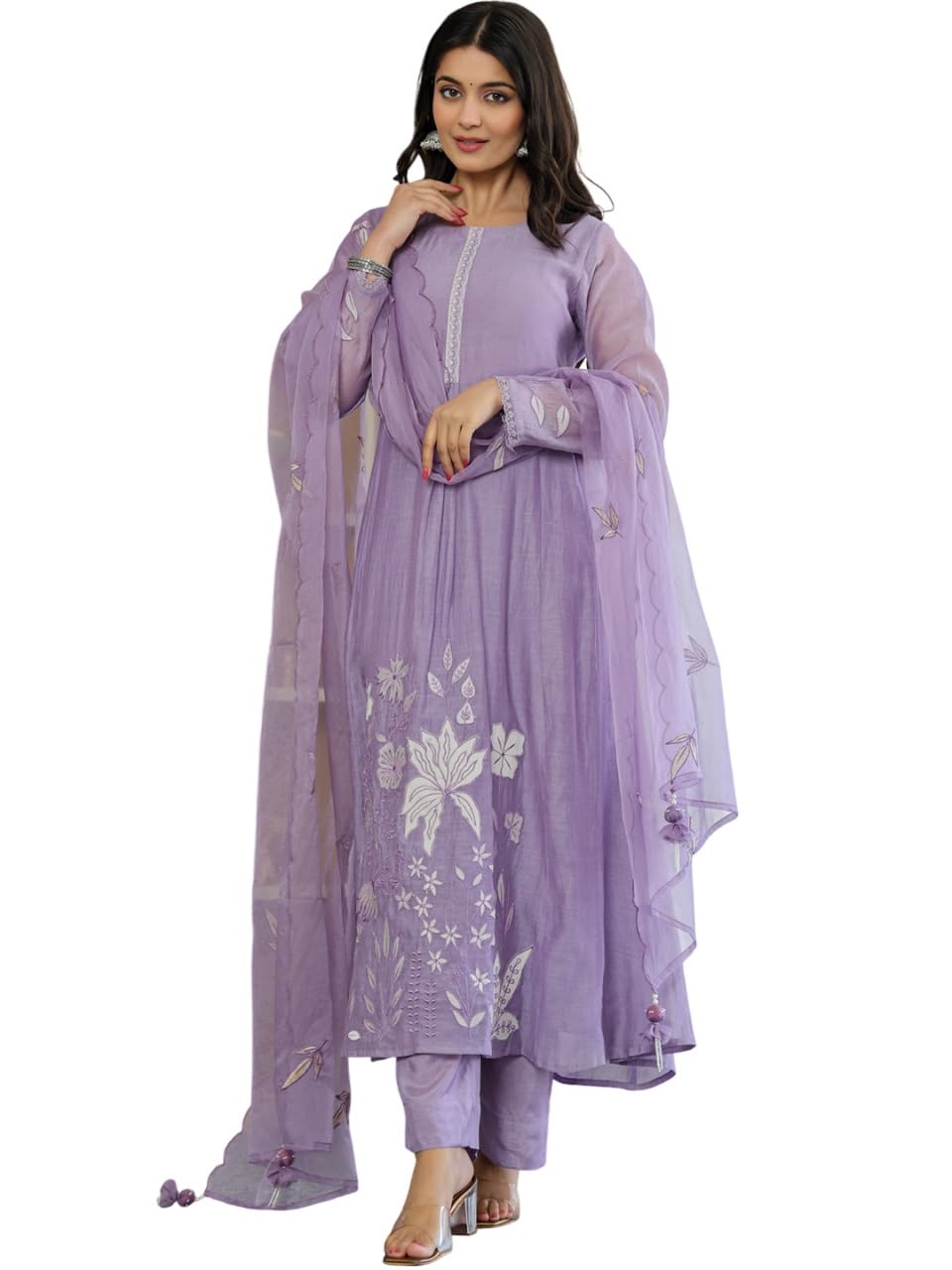 Women’s Ethnic Kurta Pant Set with Dupatta | Straight Fit Kurta Set