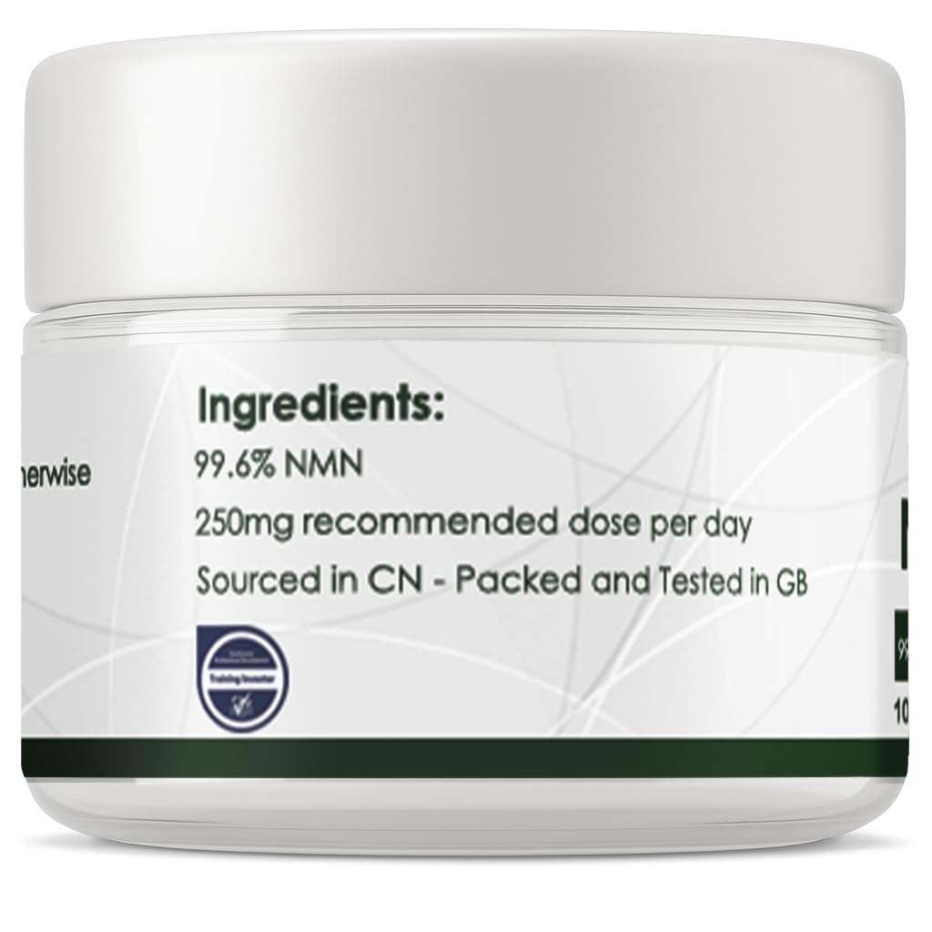 Nicotinamide Mononucleotide Polvere (β) da NPOW™ 99,6% Pure NAD+NMN 10g UK
