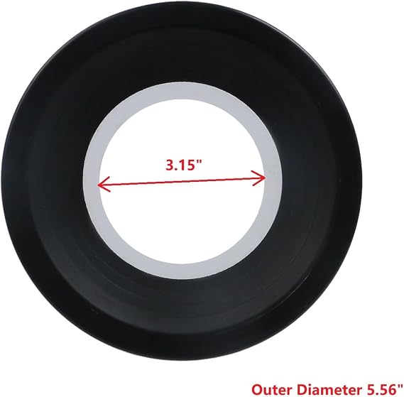 Toilet Drain Pipe Adapter, Black Plastic Sewer Drain Connector with Seal for Bathroom Toilet Installation, Straight Pipe Shifter & Secure Connection Accessory