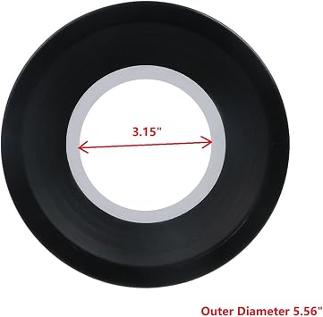Toilet Drain Pipe Adapter, Black Plastic Sewer Drain Connector with Seal for Bathroom Toilet Installation, Straight Pipe Shifter & Secure Connection Accessory