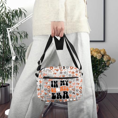 Image of Lywjyb Birdgot Baseballs Crossbody Bag Baseball Game Day Gift Baseballs Fan Gift Baseball Lover Merch
