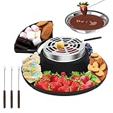 FONCTIONNALITÉ 2 EN 1: La machine à guimauves 2 en 1 sert à la fois de machine à s'mores électrique et de fondoir à chocolat, ce qui en fait un ensemble à fondue au chocolat indispensable pour créer de délicieux desserts lors de toute fête de cuisine à domicile