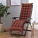 WOCAO Coussin Épais de Rechange pour Chaise Longue de Jardin, Chaise Longue, Chaise Longue de Jardin, Terrasse, Plage, Dossier Haut pour Intérieur ou Extérieur, Voyage, (sans Chaises)