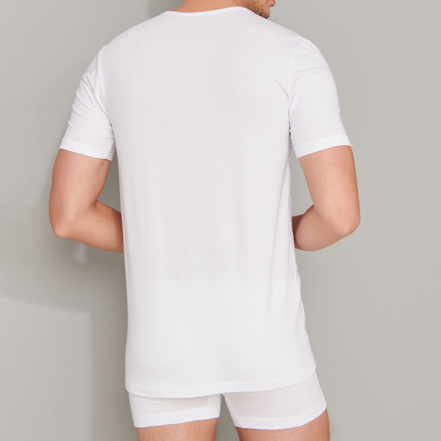 Schiesser Bielizna Mężczyźni 95/5 Organic Cotton Unterhemd Rundhals