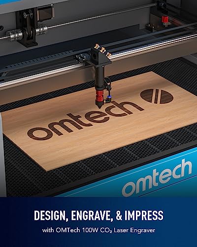 OMTech 100W CO2 Laser Engraver | 24"x40" Autofocus and Autolift | Industrial Laser Cutter with 2-Way Pass Air Assist, Water Pump | Precision Cutting and Engraving for Wood, Glass, Acrylic, More - Image 2