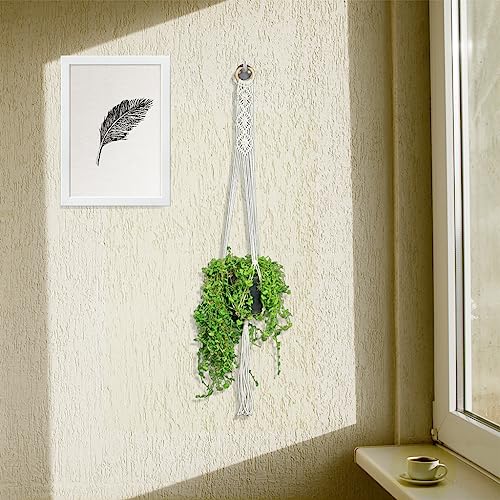 Trustbasket Sensa Macrame Hanger (Set Of 1)| Hanging Planters For Indoor Plants | Macrame Indoor Plant Hanger | Hanging Plant Holder (Pots Are Not Included) #TOP3
