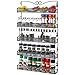3S Wall Mounted Spice Rack Organizer for Cabinet Pantry Door Kitchen Large Hanging Spice Shelf,5 Tier Black