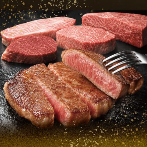 博多和牛 [A4〜A5](ヒレ150g・サーロイン150g・モモ100g・ミスジ100g) ステーキ食べ比べセット各1枚 計500g
