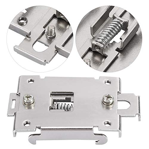 1Pcs 35Mm Din Rail Fixed, Teltonika Din Rail Kit Din Rail Mounting Bracket Solid State Relay Clip Clamp With 2 Mounting Screws