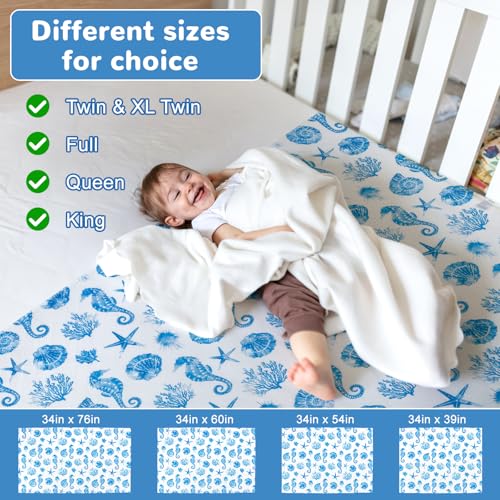 Image of MooMoo Baby Waterproof Potty Training Pad Reusable Underpads Nighttime Mattress Protector Sheet Leakproof Pee Pad for Bedwetting