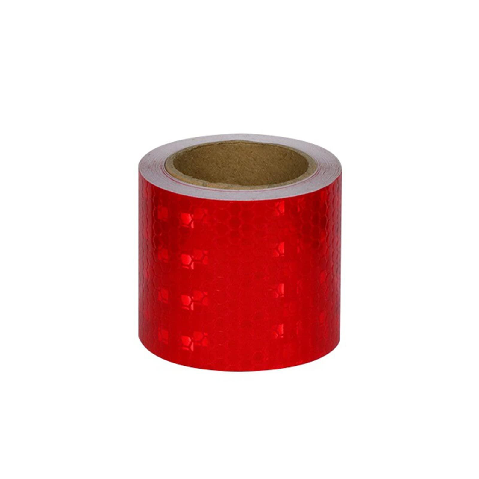 YUZGUHEY Reflective tape, Self Adhesive Fluorescent Reflector Warning Tape, 2 inch x 9.8 feet Multicolor(Red)