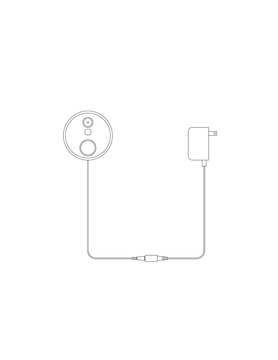 OhmKat Video Doorbell Power Supply - Compatible with Skybell HD - Needs No Existing Wiring - Transformer, Adapter, Power Kit & Supply All in One