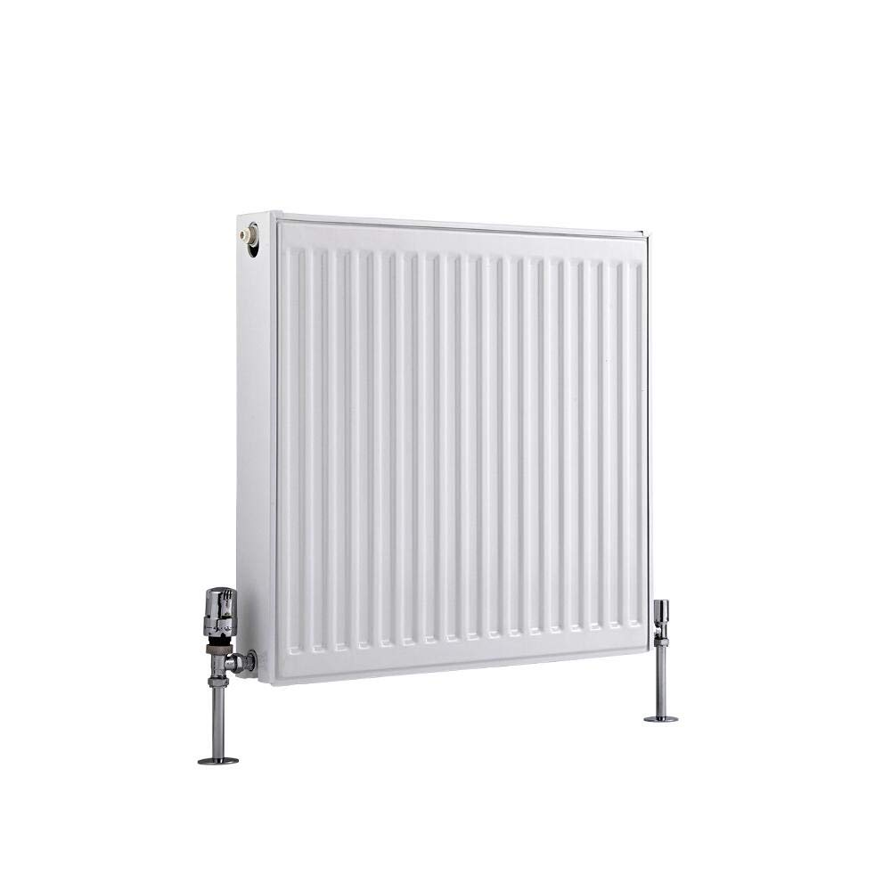 Milano White Compact - Type 22 Double Panel Radiator - 600Mm X 600Mm
