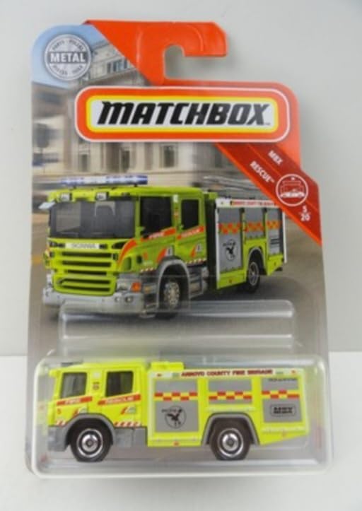 Matchbox MBX Rescue Scania P 360 Fire Engine, Yellow Toy