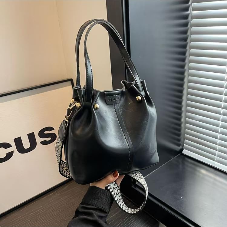 Image of Hobo Bags for Women Crossbody Purses and Handbags Bucket Purse Faux Leather with Detachable Long Strap