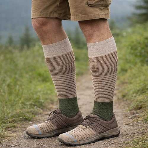 Image of Dr. Motion Men's Knee High Compression Socks 8-15 mmHg ( 6 Pairs Pack )