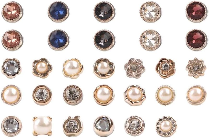 40 Spille A Bottone Senza Cucito - Per Camicie E Abiti - Stile Italiano E Decorativo - Foto 7