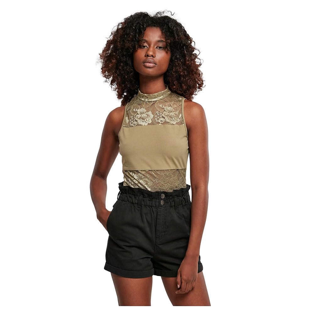Urban Classics Women's Vert Lace Bodysuit (Gt)