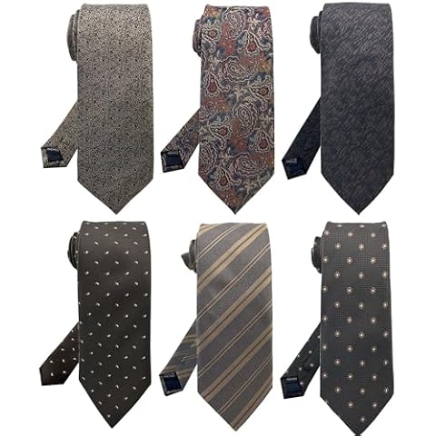 WeiShang Tie For Men Necktie Woven Jacquard Neck Ties wholesale Set 6 PCS (Styl7) Cover