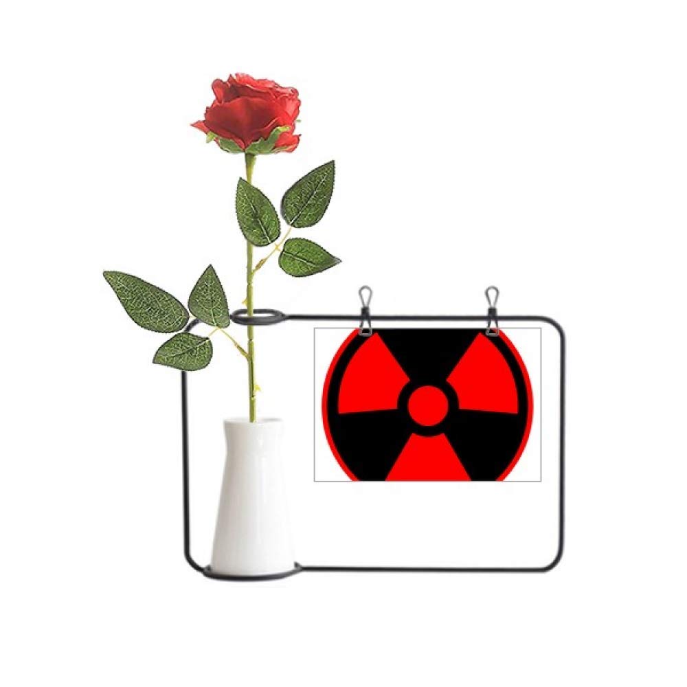 Fleur artificielle rouge à suspendre solution déco originale flacon toxique