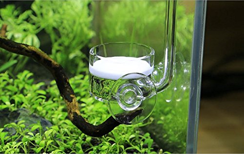 Image of CO2 Diffuser Glass Reactor with U Shape Connecting Tube for Pollen Aquarium Plants Tank(CO2 Diffuser-Large Flat-Bottomed)