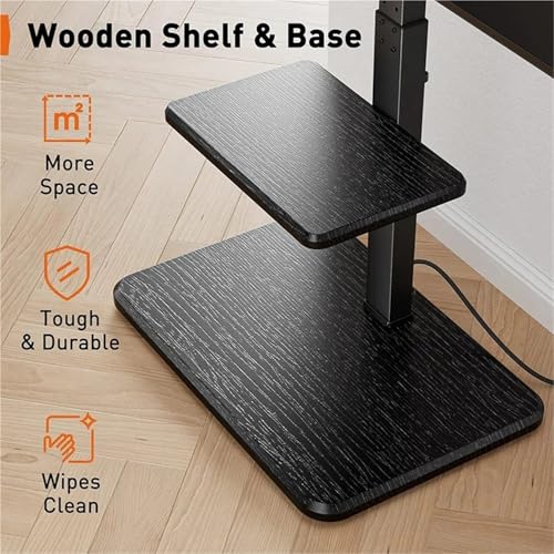 Soporte móvil para TV de 32-65 pulgadas ajustable en altura miniatura 5