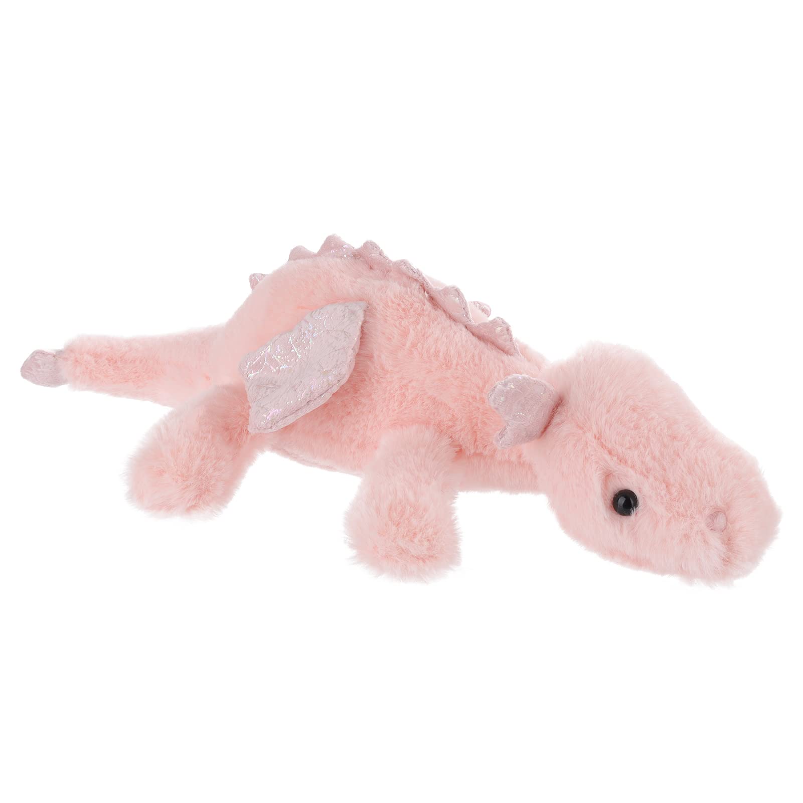 Apricot Lamb Pink Lying Dragon Plushies Stuffed Animals for Kids, Soft Cute Plush Toys for Baby Girl and Boy, Fluffy Pink Lying Dragon 15 Inches